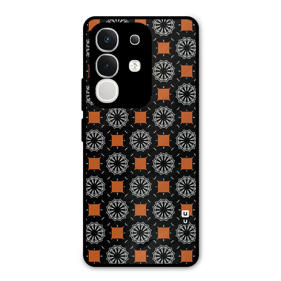 Decorative Wrapping Pattern Metal Back Case for Vivo T4x