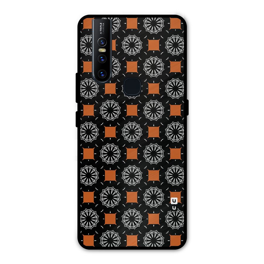 Decorative Wrapping Pattern Metal Back Case for Vivo V15