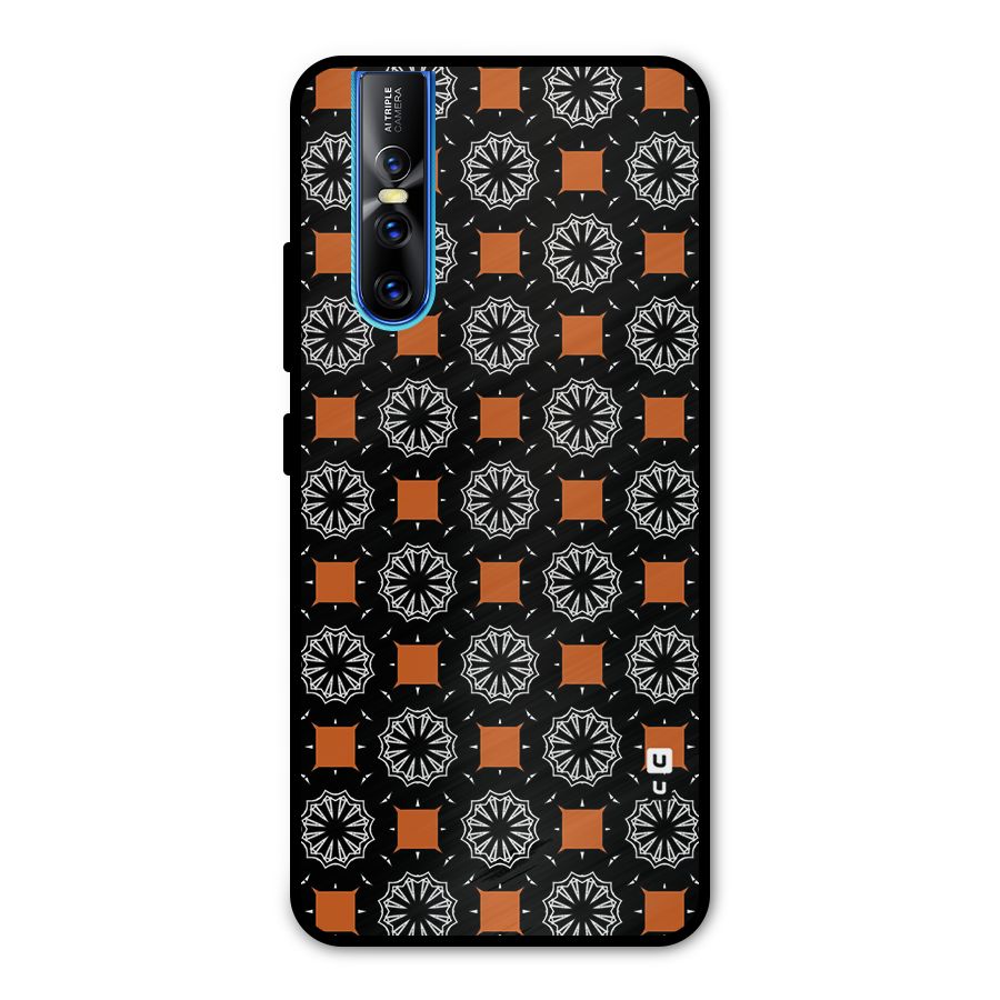 Decorative Wrapping Pattern Metal Back Case for Vivo V15 Pro