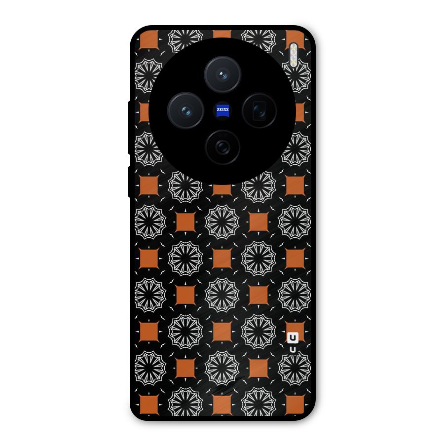 Decorative Wrapping Pattern Metal Back Case for Vivo X200