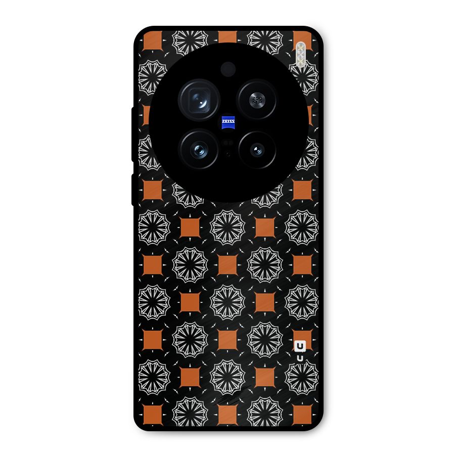 Decorative Wrapping Pattern Metal Back Case for Vivo X200 Pro