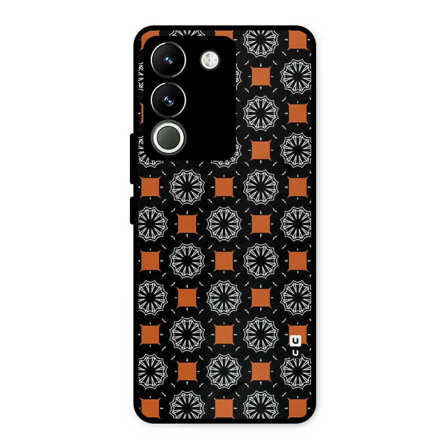 Decorative Wrapping Pattern Metal Back Case for Vivo Y200