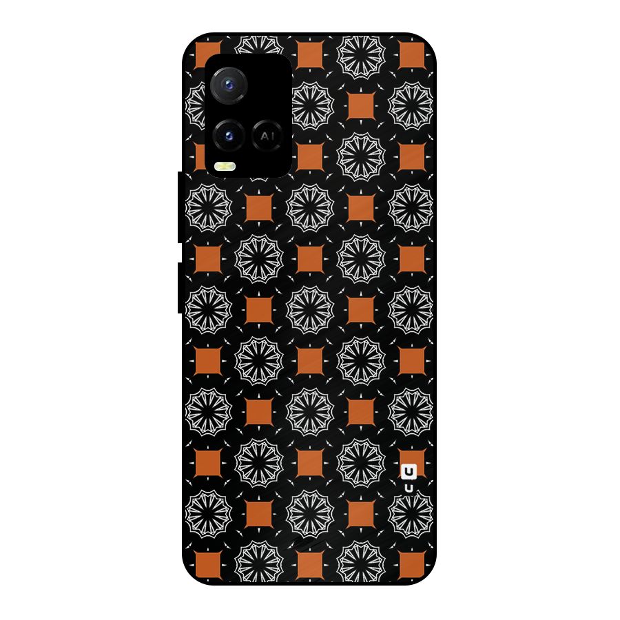 Decorative Wrapping Pattern Metal Back Case for Vivo Y21A