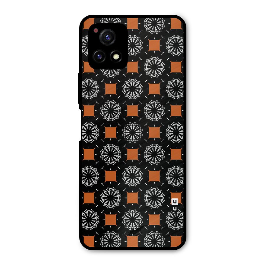 Decorative Wrapping Pattern Metal Back Case for Vivo Y72 5G