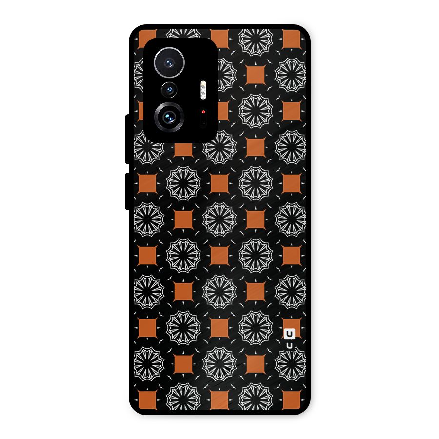 Decorative Wrapping Pattern Metal Back Case for Xiaomi 11T Pro