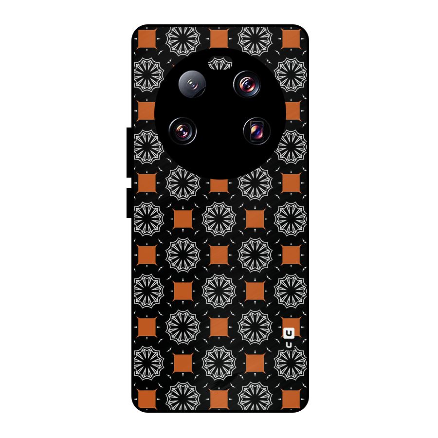 Decorative Wrapping Pattern Metal Back Case for Xiaomi 13 Ultra