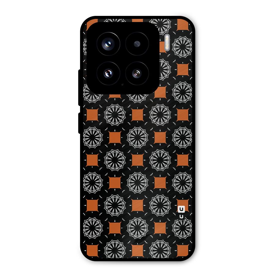 Decorative Wrapping Pattern Metal Back Case for Xiaomi 15