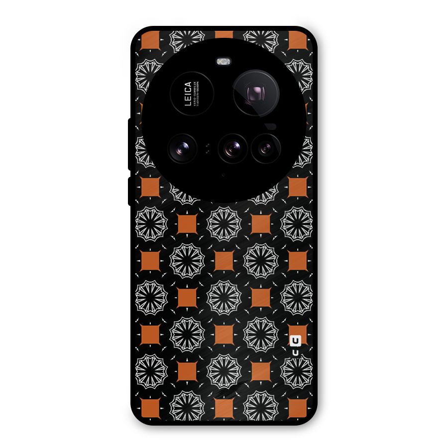 Decorative Wrapping Pattern Metal Back Case for Xiaomi 15 Ultra