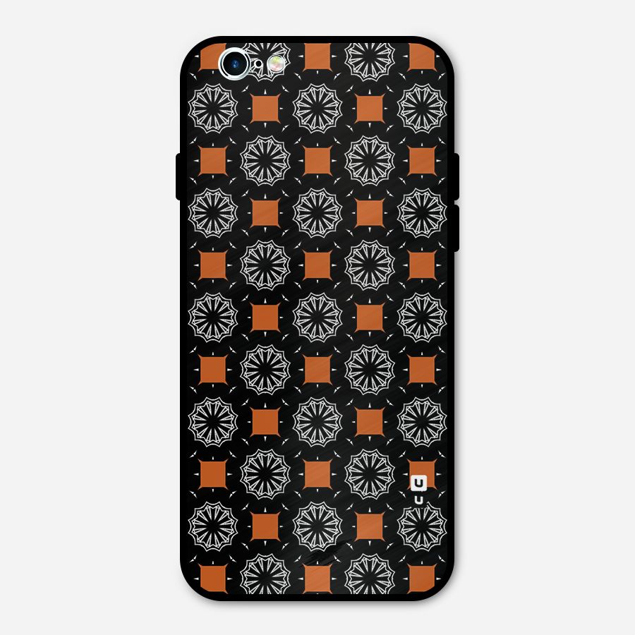 Decorative Wrapping Pattern Metal Back Case for iPhone 6 6s