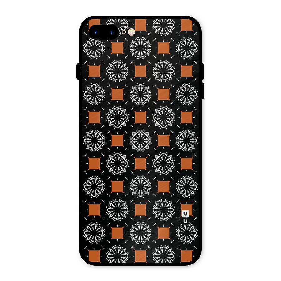 Decorative Wrapping Pattern Metal Back Case for iPhone 7 Plus