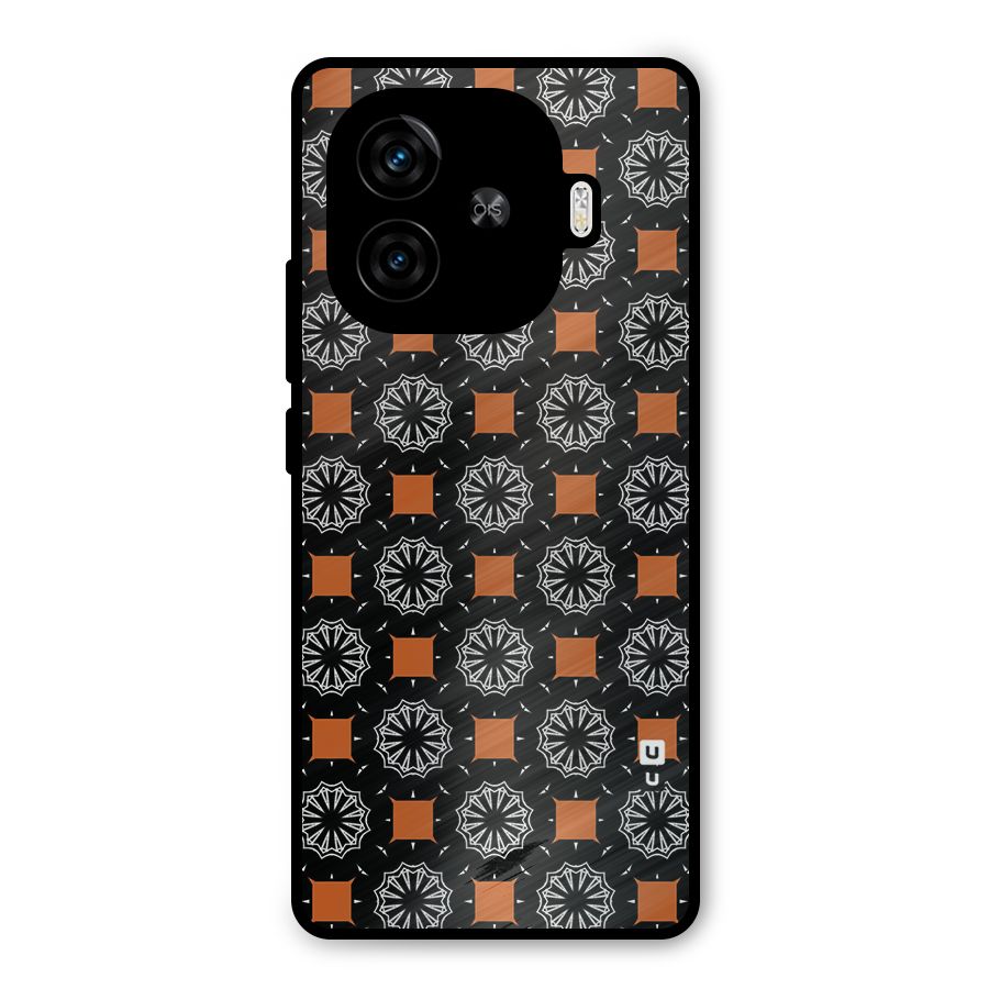 Decorative Wrapping Pattern Metal Back Case for iQOO Neo 10R