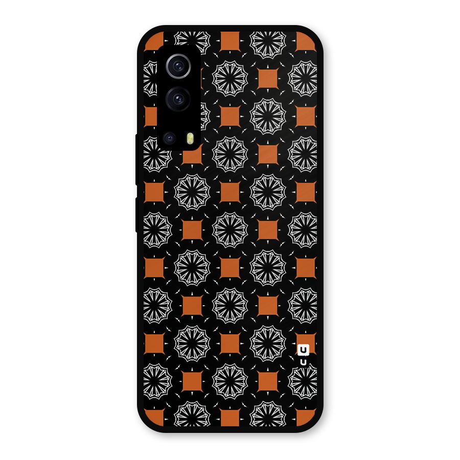 Decorative Wrapping Pattern Metal Back Case for iQOO Z3