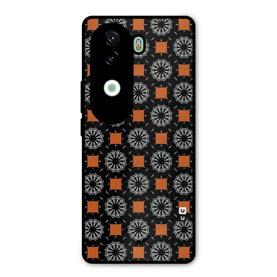 Decorative Wrapping Pattern Metal Back Case for iQOO Z9s
