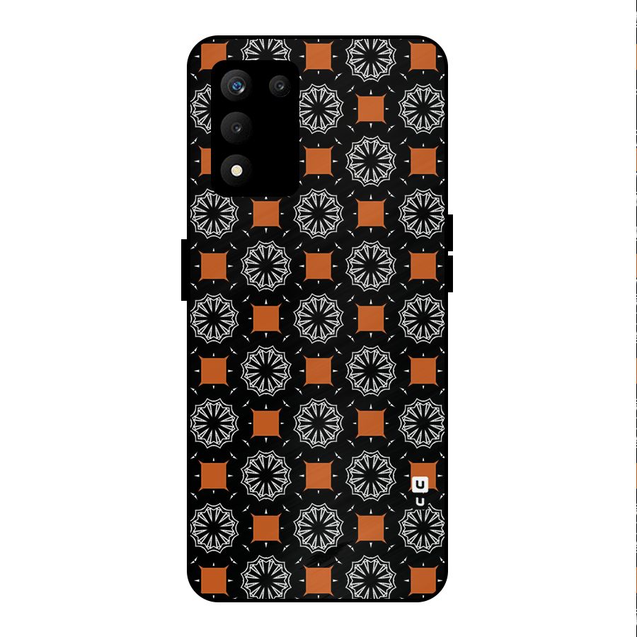 Decorative Wrapping Pattern Metal Back Case for realme 9 5G SE