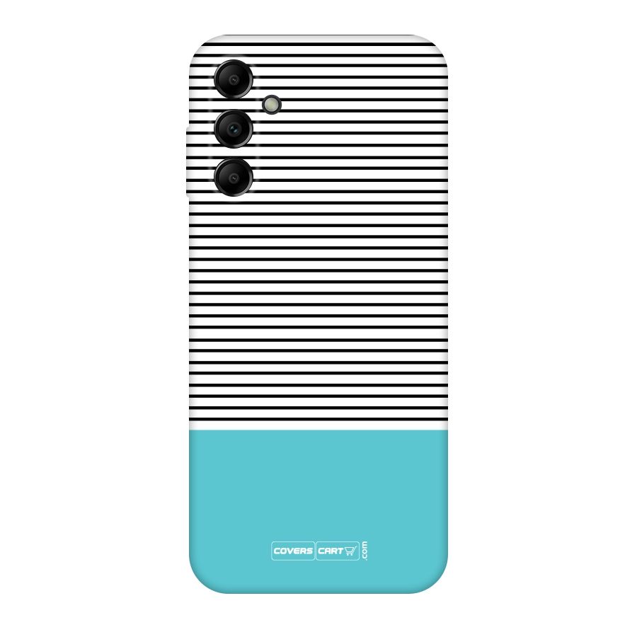 Deep Sky Blue Stripes Original Polycarbonate Back Case for Galaxy A14 5G