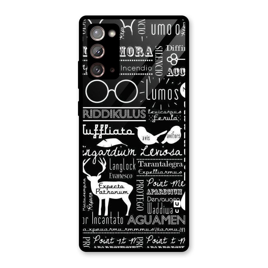 Deer Key Spell Glass Back Case for Galaxy Note 20