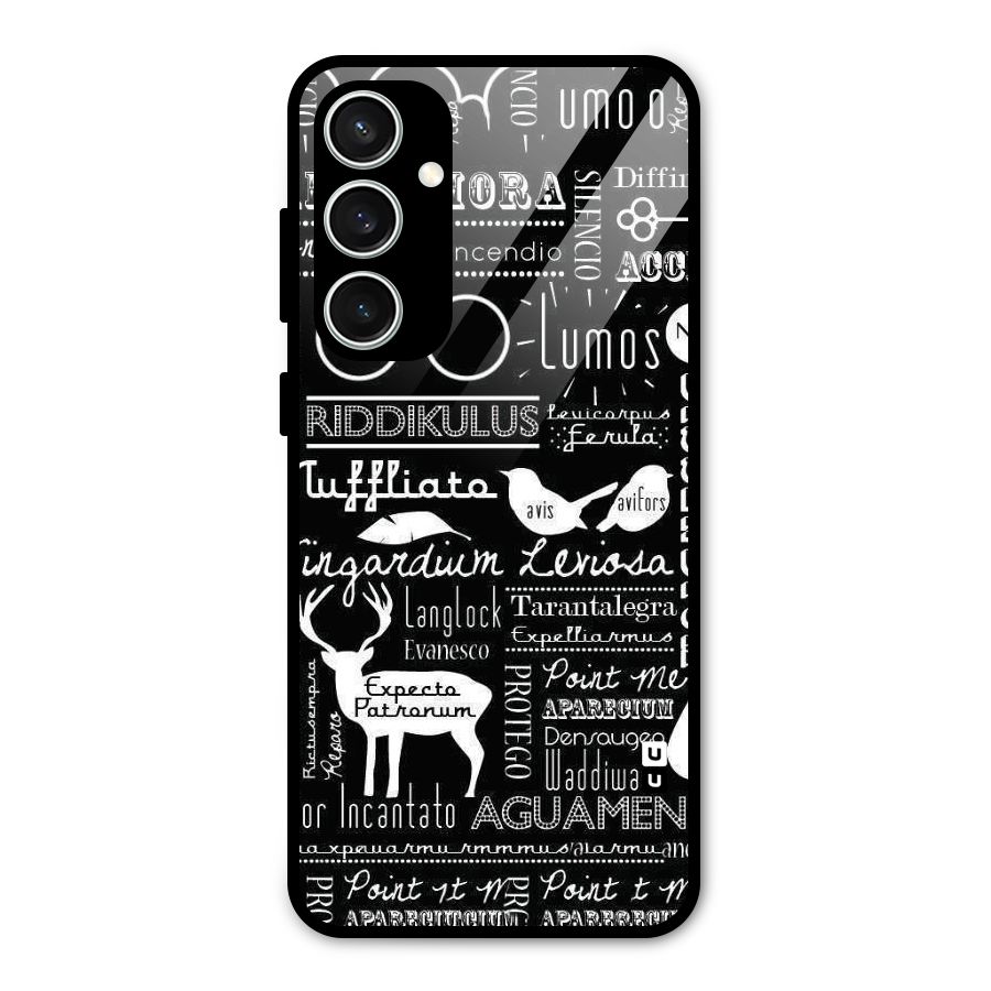 Deer Key Spell Glass Back Case for Galaxy S23 FE
