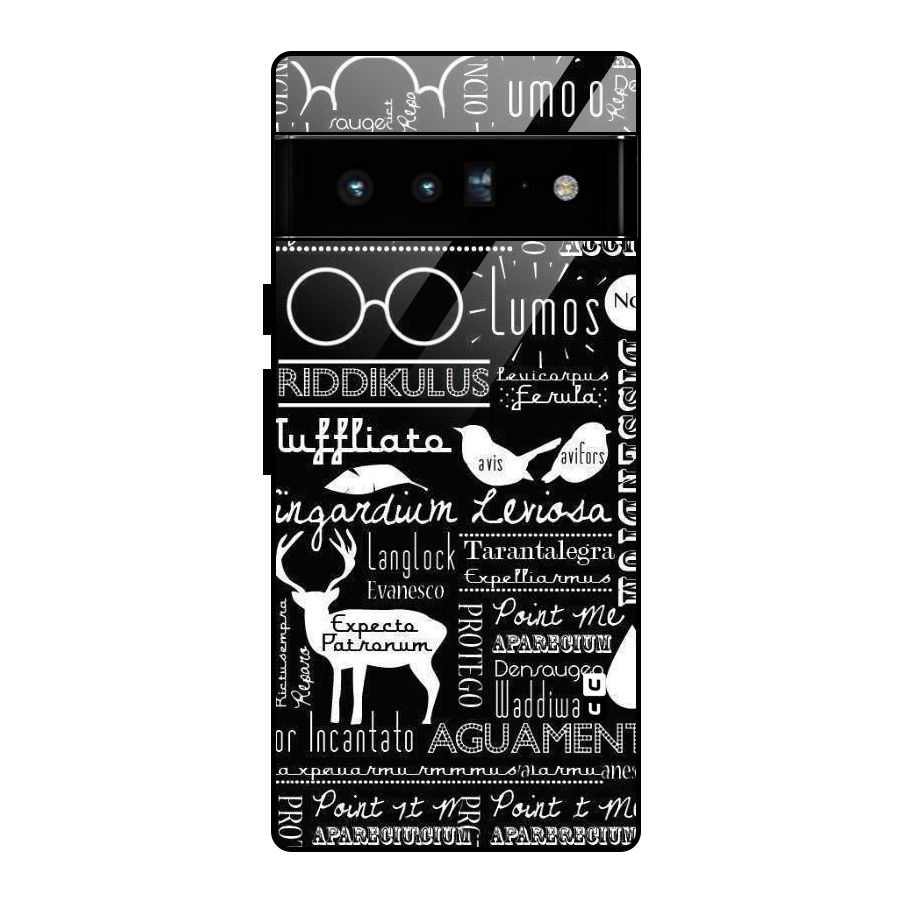 Deer Key Spell Glass Back Case for Google Pixel 6 Pro