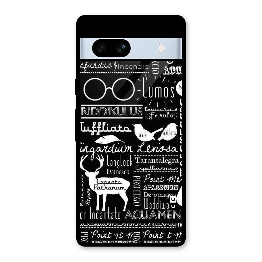 Deer Key Spell Glass Back Case for Google Pixel 7a
