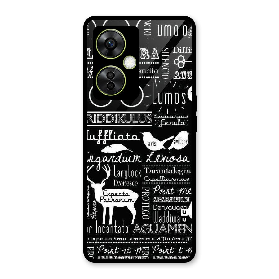 Deer Key Spell Glass Back Case for OnePlus Nord CE 3 Lite