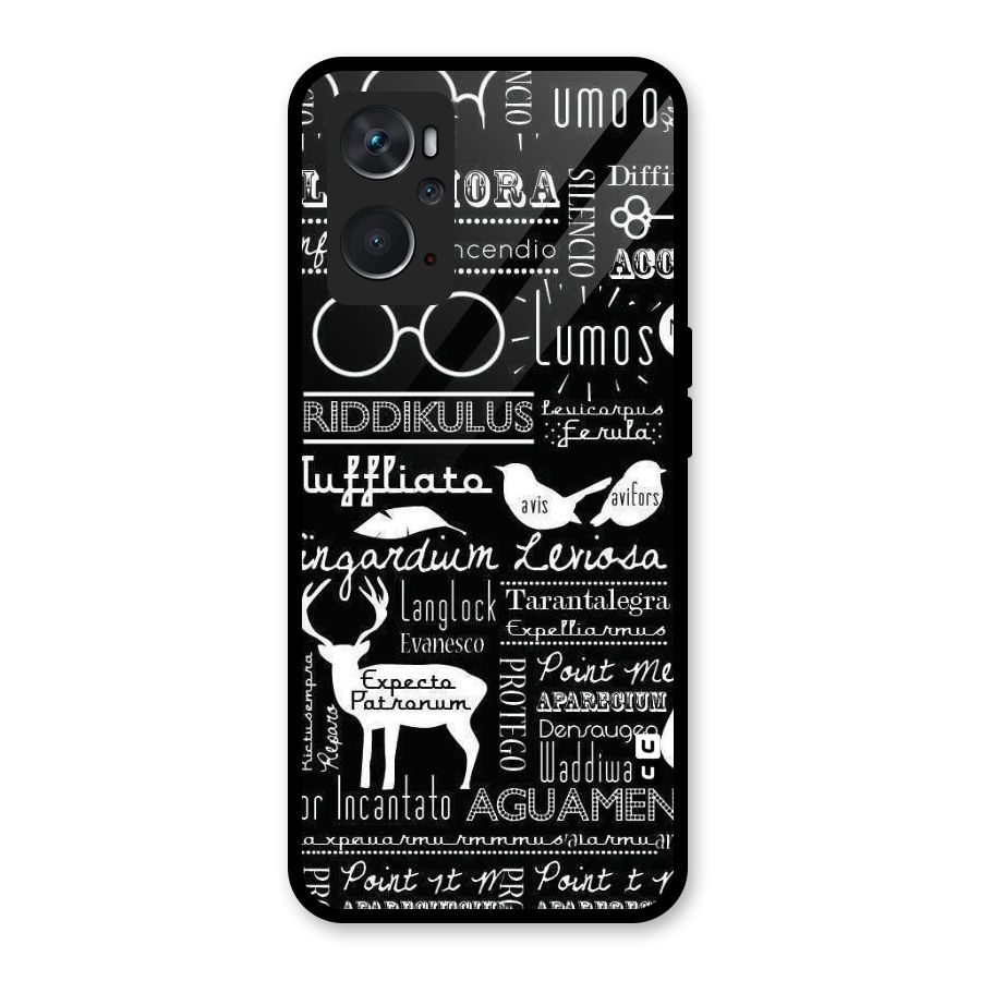 Deer Key Spell Glass Back Case for Oppo K10 4G