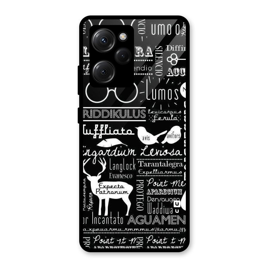 Deer Key Spell Glass Back Case for Poco X5 Pro