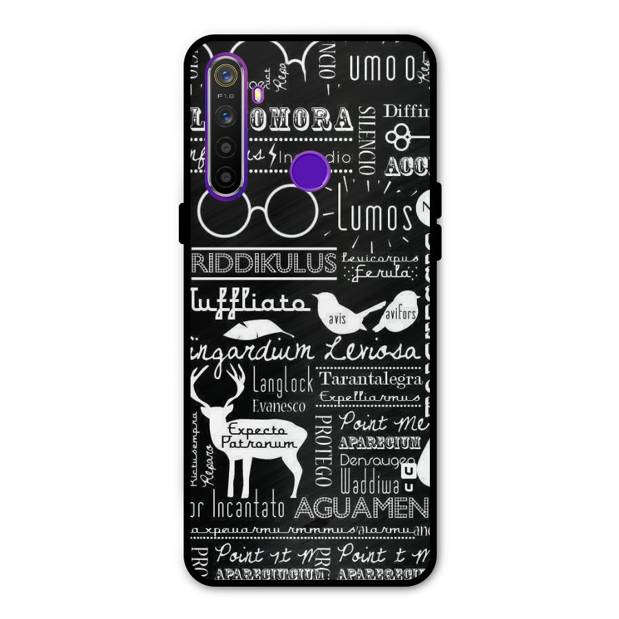 Deer Key Spell Glass Back Case for Realme 5s