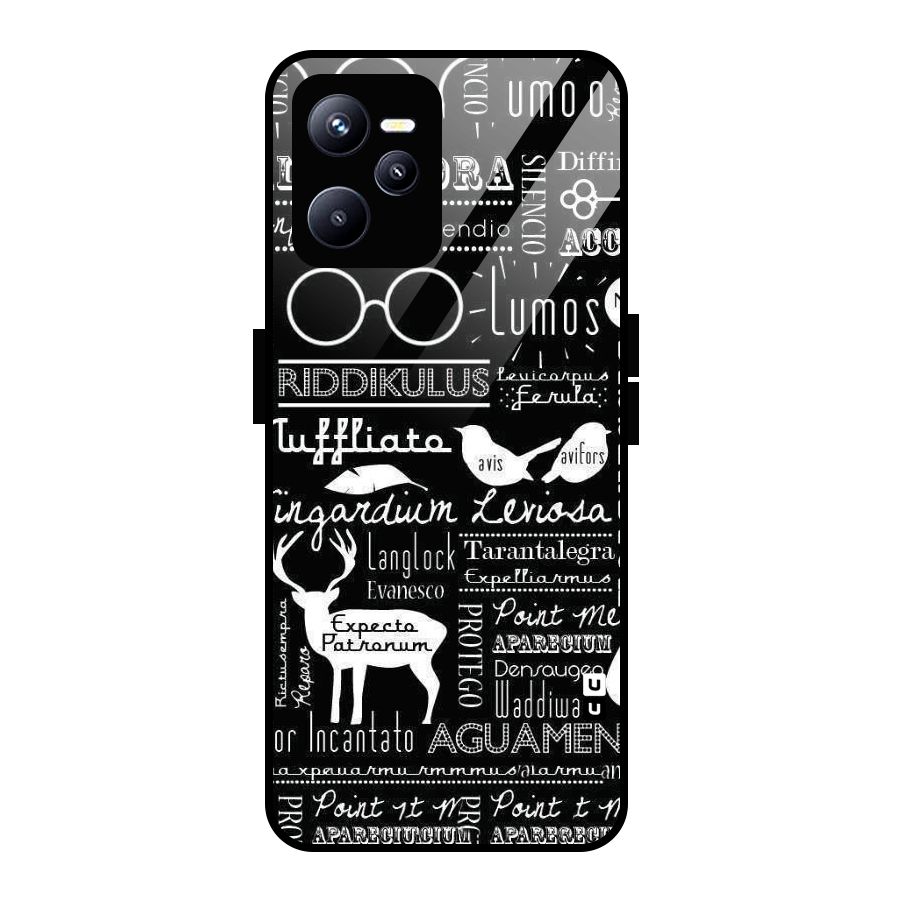 Deer Key Spell Glass Back Case for Realme C35