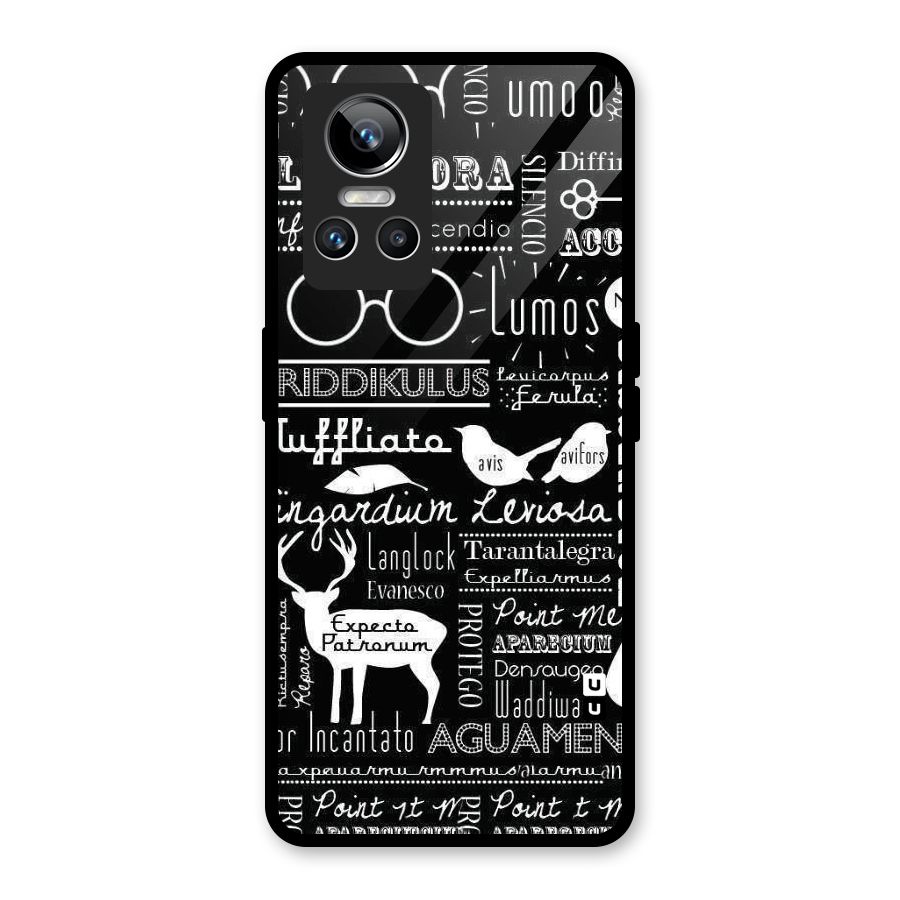 Deer Key Spell Glass Back Case for Realme GT Neo 3