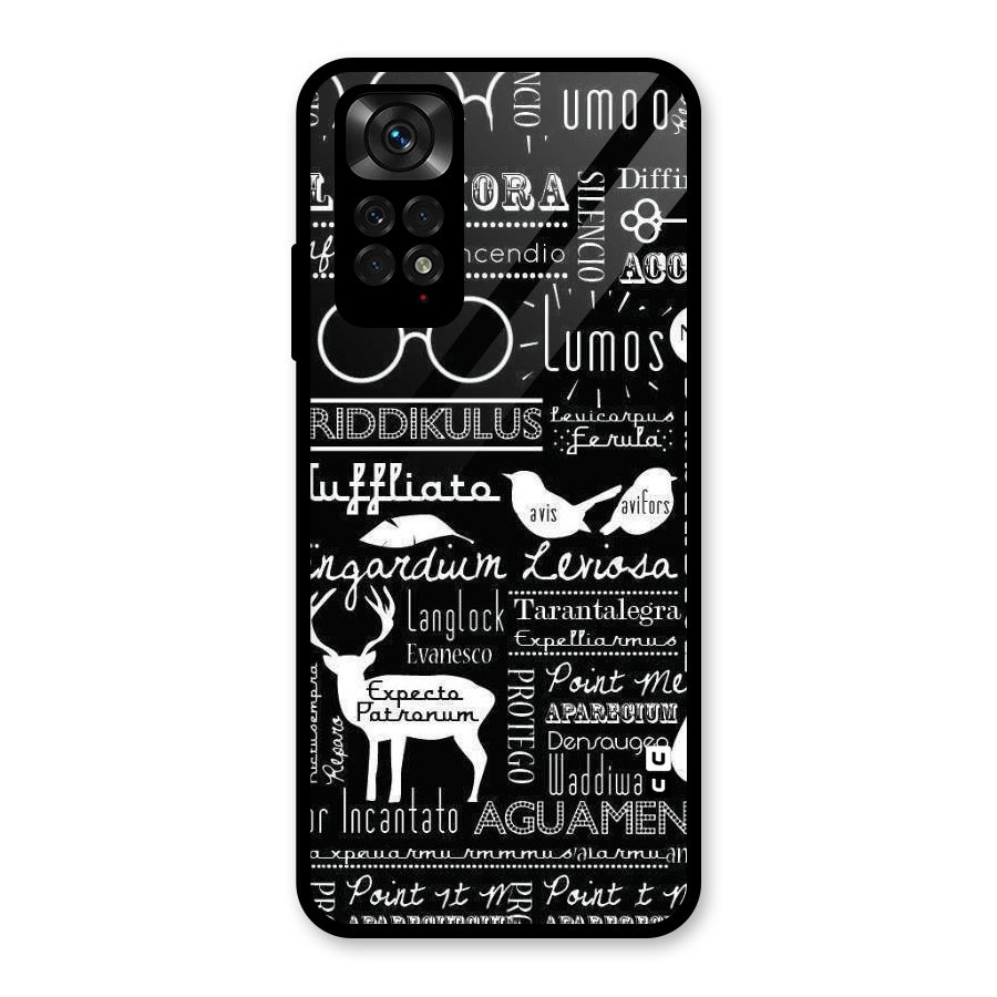 Deer Key Spell Glass Back Case for Redmi Note 11S