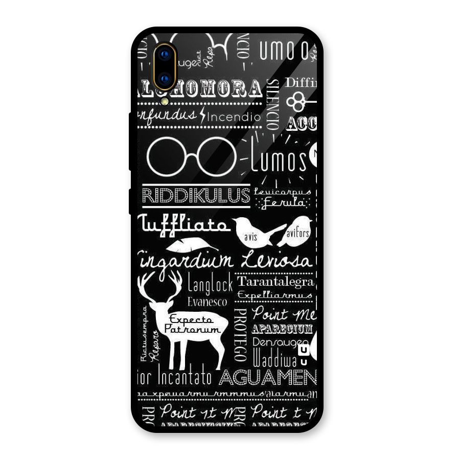 Deer Key Spell Glass Back Case for Vivo V11 Pro