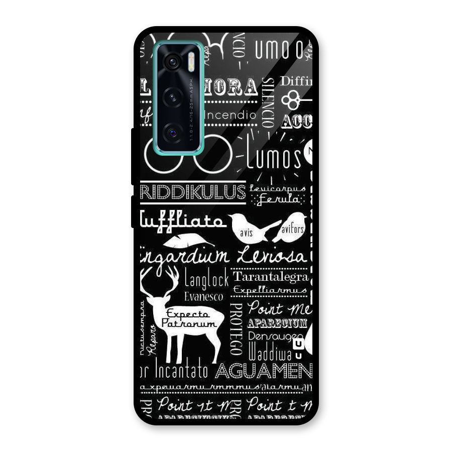 Deer Key Spell Glass Back Case for Vivo V20 SE