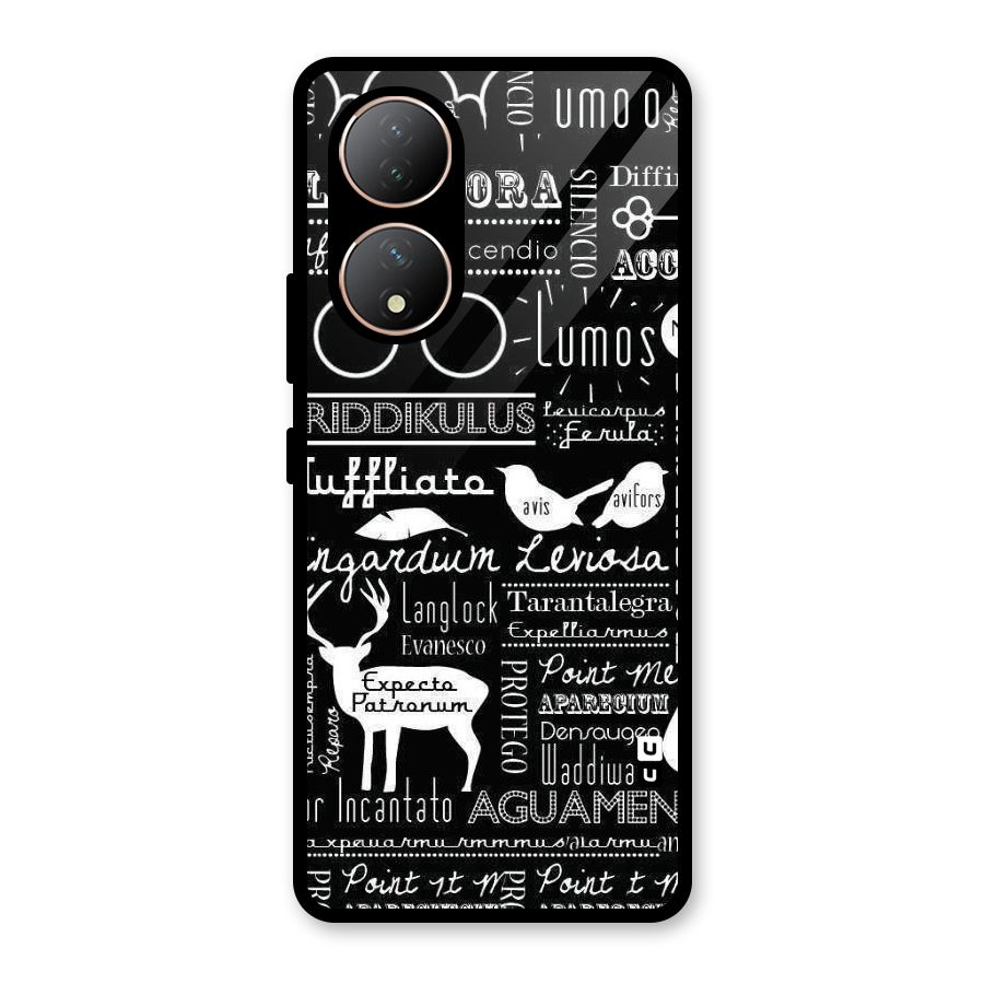 Deer Key Spell Glass Back Case for Vivo Y100A