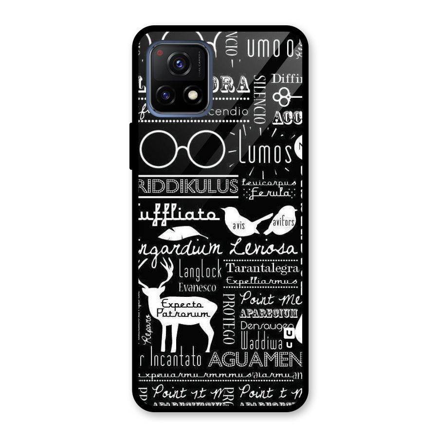 Deer Key Spell Glass Back Case for Vivo Y72 5G