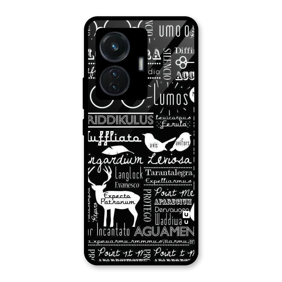 Deer Key Spell Glass Back Case for iQOO Z6 44W