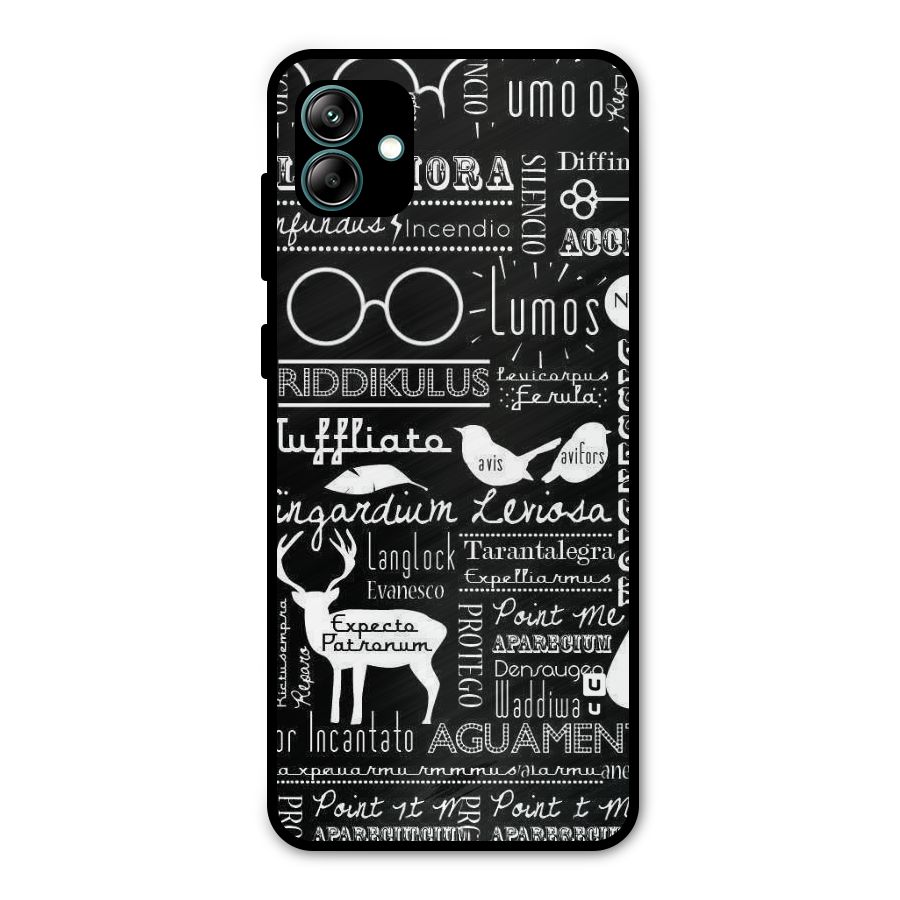 Deer Key Spell Metal Back Case for Galaxy A04