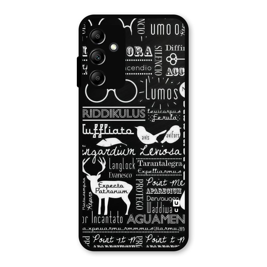 Deer Key Spell Metal Back Case for Galaxy A14 5G