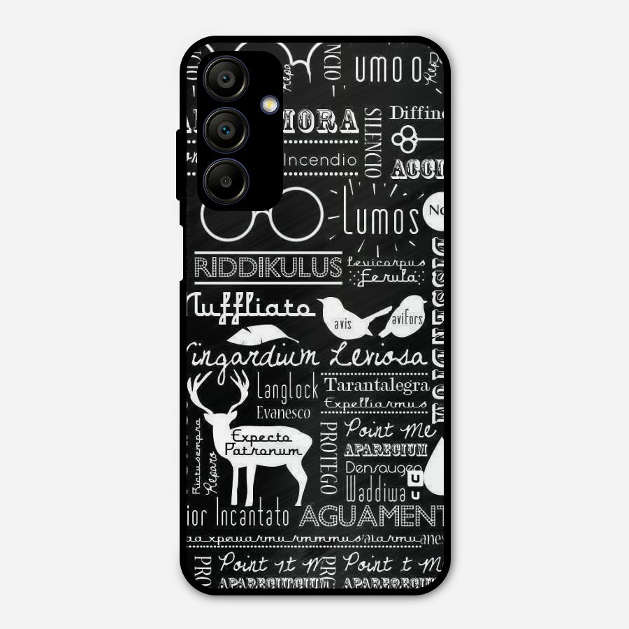 Deer Key Spell Metal Back Case for Galaxy A15 5G