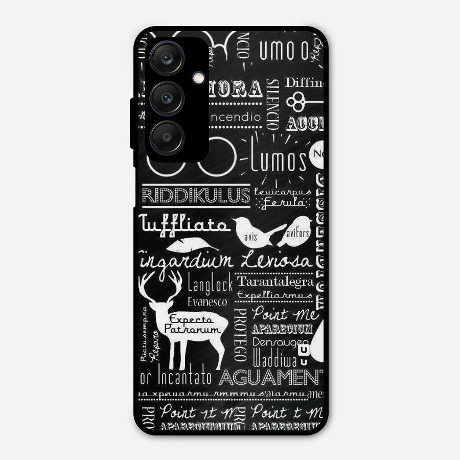 Deer Key Spell Metal Back Case for Galaxy A25 5G
