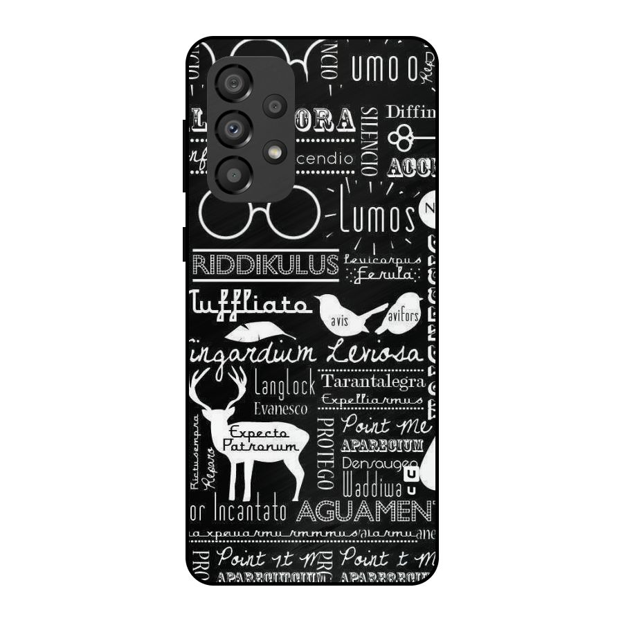 Deer Key Spell Metal Back Case for Galaxy A33 5G