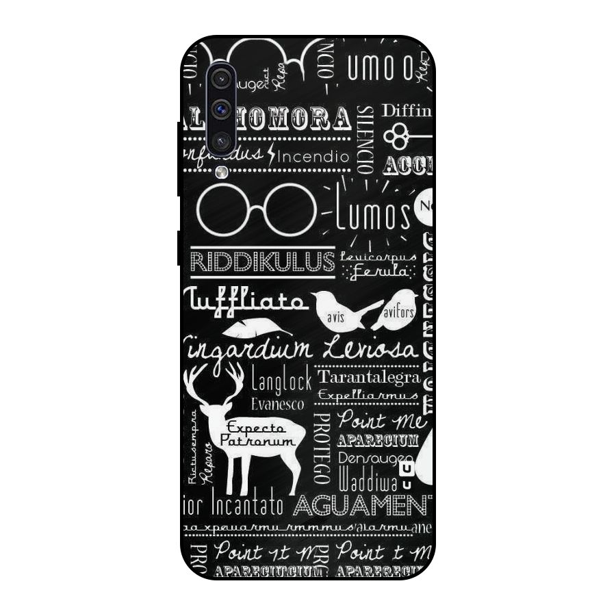 Deer Key Spell Metal Back Case for Galaxy A50s