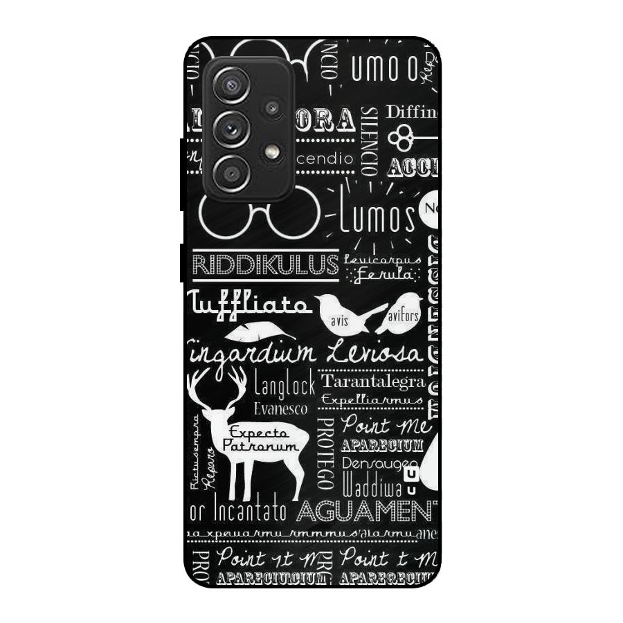 Deer Key Spell Metal Back Case for Galaxy A52s 5G