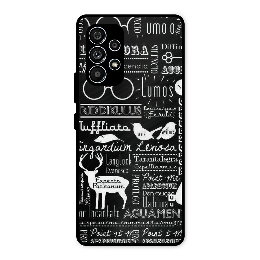 Deer Key Spell Metal Back Case for Galaxy A53 5G