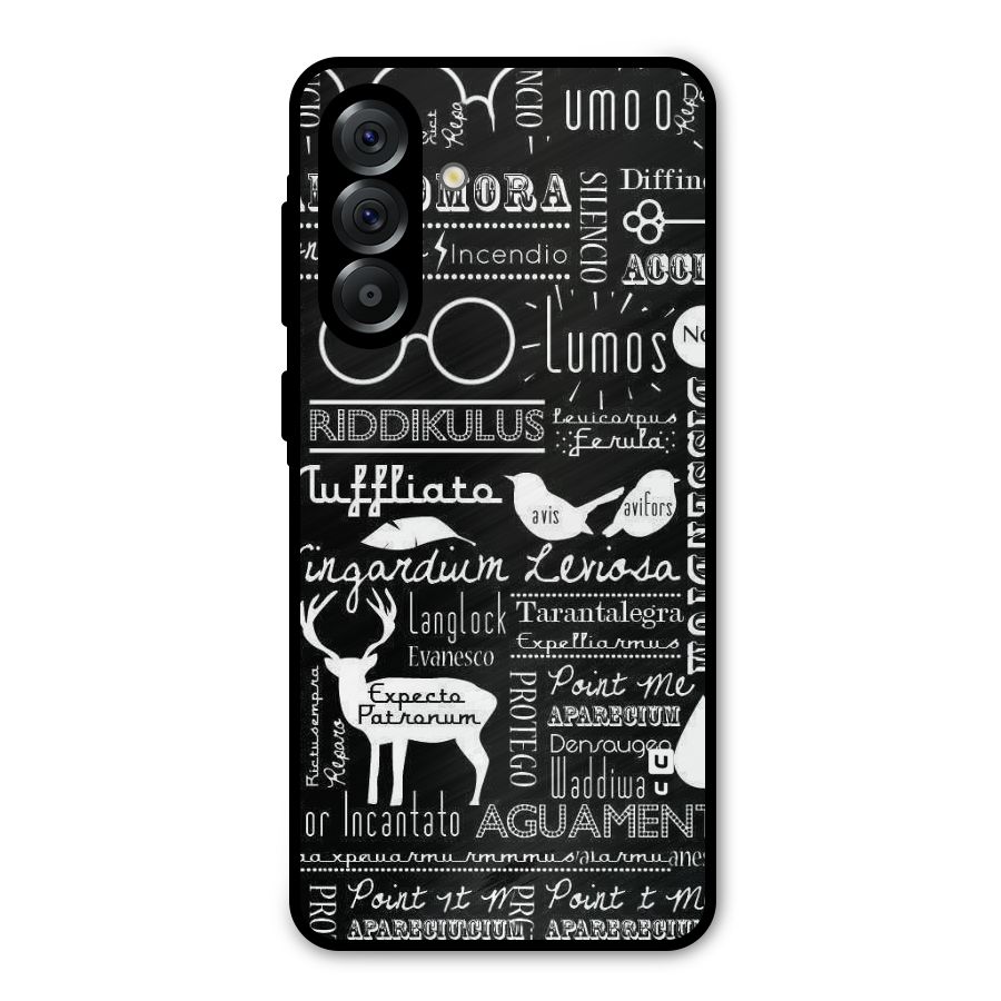 Deer Key Spell Metal Back Case for Galaxy A56