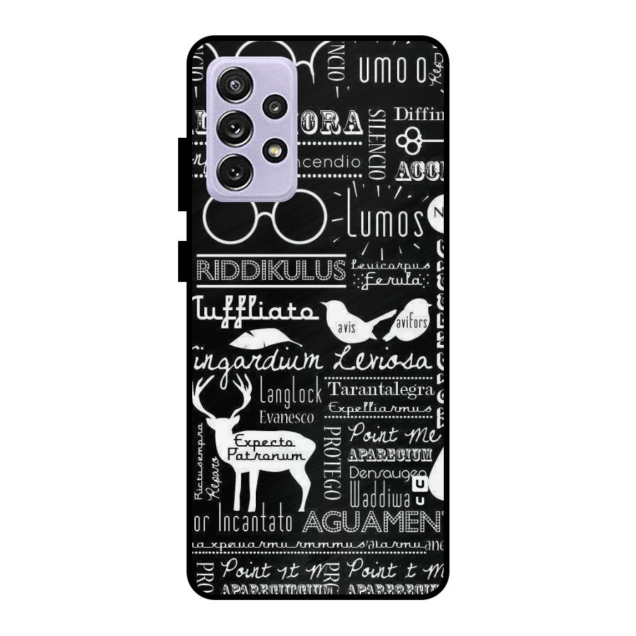 Deer Key Spell Metal Back Case for Galaxy A72