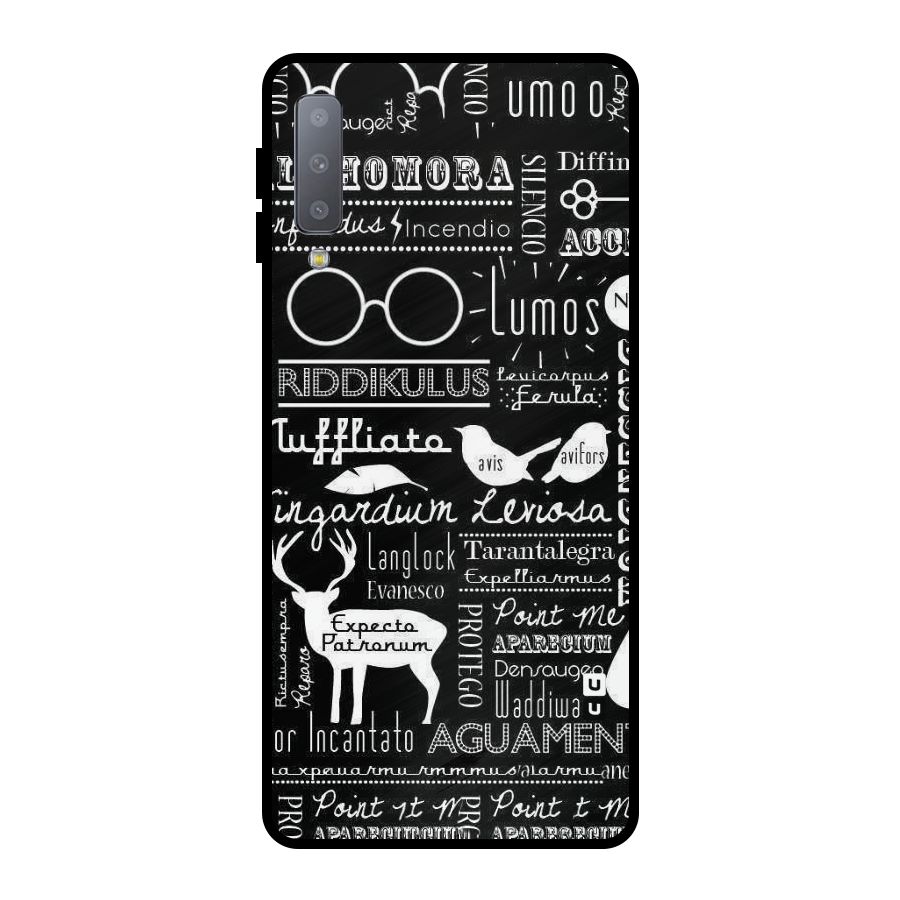 Deer Key Spell Metal Back Case for Galaxy A7 (2018)