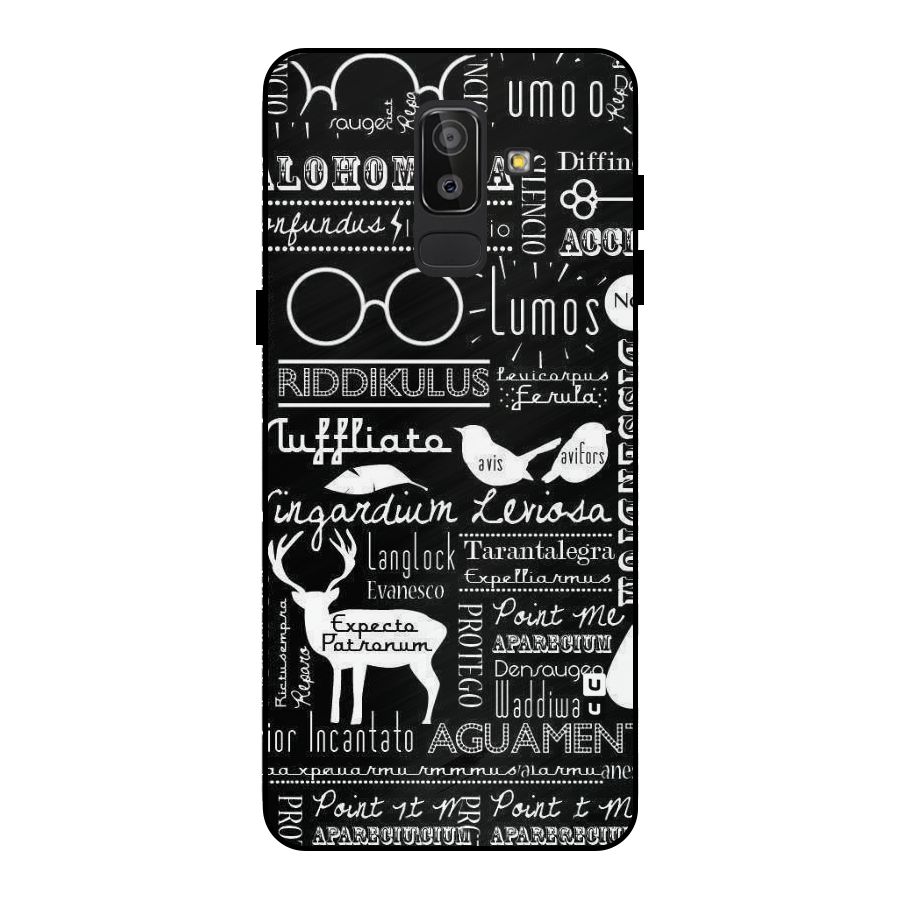 Deer Key Spell Metal Back Case for Galaxy J8