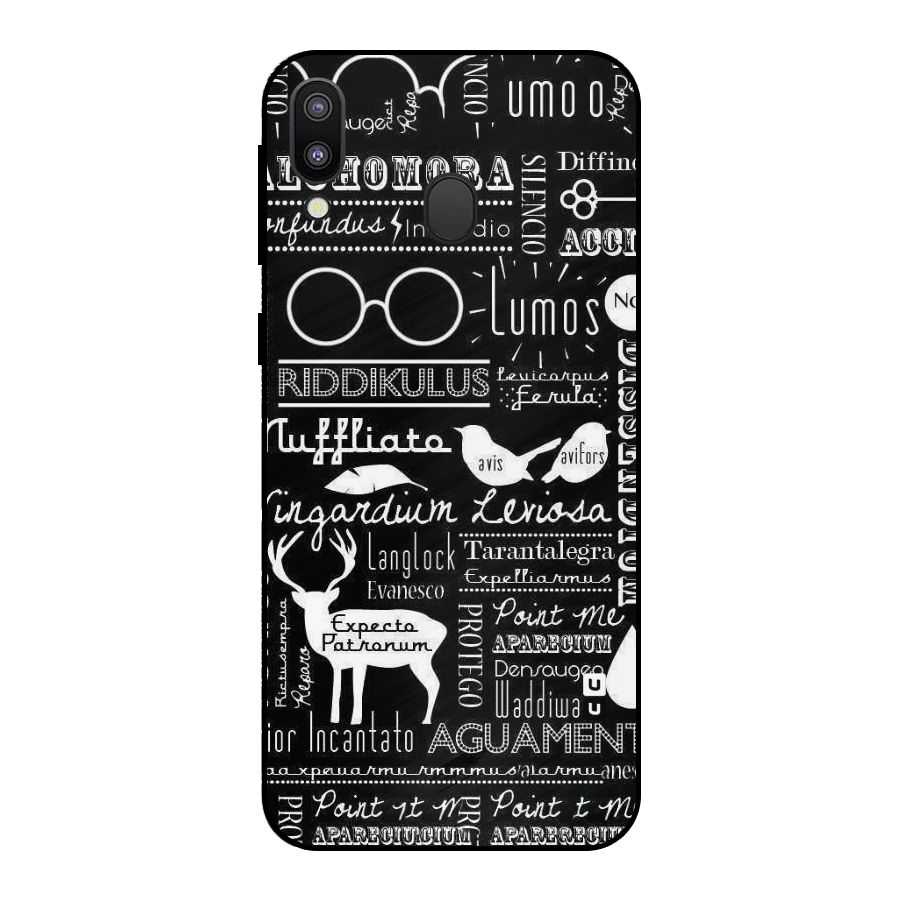 Deer Key Spell Metal Back Case for Galaxy M20