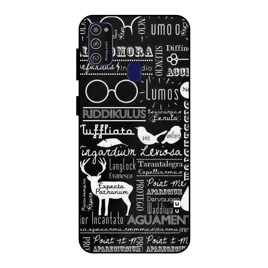 Deer Key Spell Metal Back Case for Galaxy M21