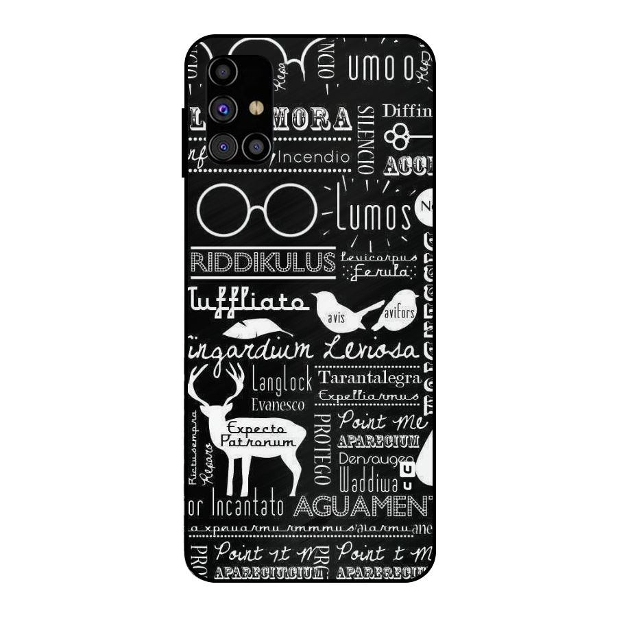 Deer Key Spell Metal Back Case for Galaxy M31s